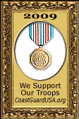 Award from CoastGuardUSA.org in Support of our Troops